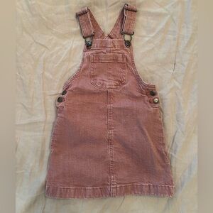 Cat & Jack Dusty Rose Jean Jumper Overall Dress / Size 3T